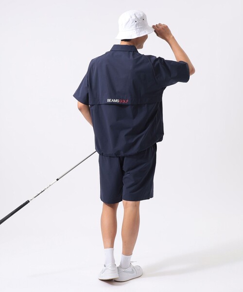BEAMS GOLF(ビームスゴルフ)の「ORANGE LABEL / ストレッチ ハーフジップ ショートスリーブ ピステ(撥水)(Tシャツ/カットソー・メンズ・ネイビー/ブラック/グレー・SMALL/X-LARGE/LARGE/MEDIUM)」の13枚目の写真