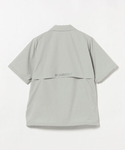 BEAMS GOLF(ビームスゴルフ)の「ORANGE LABEL / ストレッチ ハーフジップ ショートスリーブ ピステ(撥水)(Tシャツ/カットソー・メンズ・ネイビー/ブラック/グレー・SMALL/X-LARGE/LARGE/MEDIUM)」の18枚目の写真
