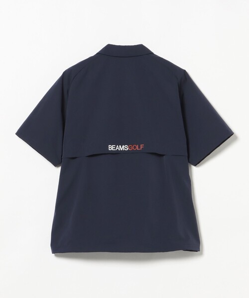BEAMS GOLF(ビームスゴルフ)の「ORANGE LABEL / ストレッチ ハーフジップ ショートスリーブ ピステ(撥水)(Tシャツ/カットソー・メンズ・ネイビー/ブラック/グレー・SMALL/X-LARGE/LARGE/MEDIUM)」の5枚目の写真