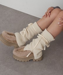 RAY CASSIN | リボン付レッグウォーマー(レッグウォーマー)