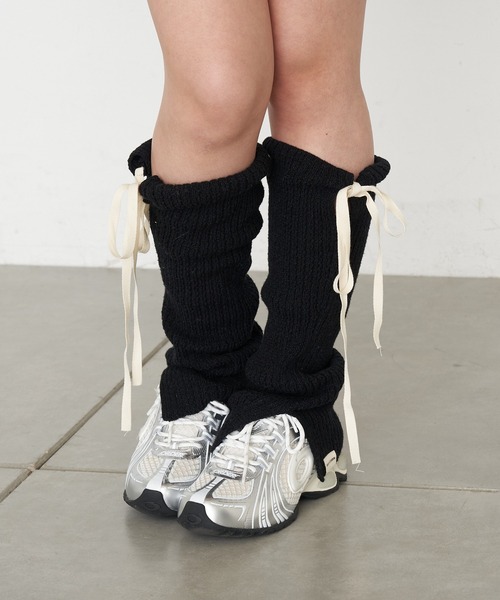 RAY CASSIN(レイカズン)の「リボン付レッグウォーマー(レッグウォーマー・レディース・アイボリー/グレー/ブラック・FREE)」の18枚目の写真