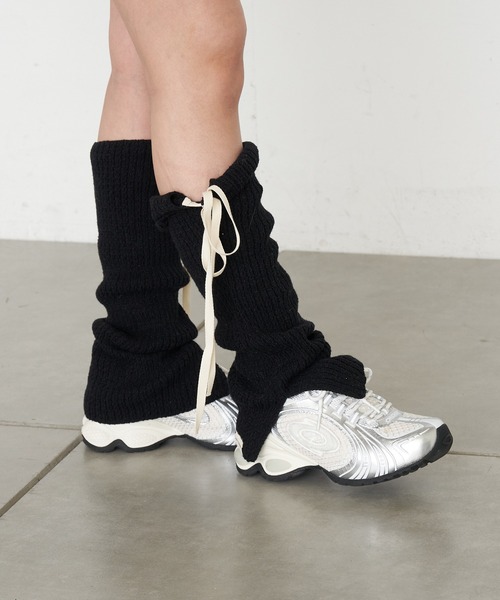 RAY CASSIN(レイカズン)の「リボン付レッグウォーマー(レッグウォーマー・レディース・アイボリー/グレー/ブラック・FREE)」の19枚目の写真