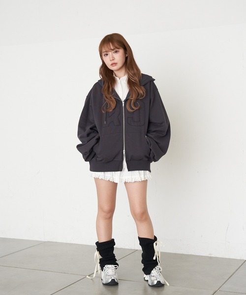 RAY CASSIN(レイカズン)の「リボン付レッグウォーマー(レッグウォーマー・レディース・アイボリー/グレー/ブラック・FREE)」の16枚目の写真