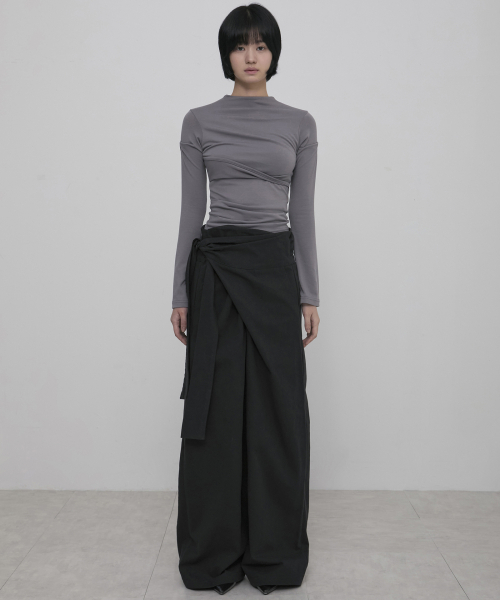 FLAREUP（フレアアップ）の「Layered Wrap Trousers (FL-255_Black)（その他パンツ・レディース・ブラック・OS）」の6枚目の写真