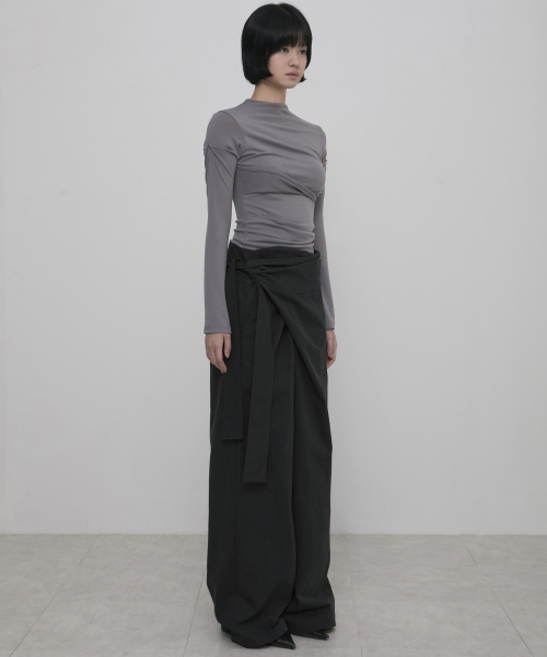 FLAREUP（フレアアップ）の「Layered Wrap Trousers (FL-255_Black)（その他パンツ・レディース・ブラック・OS）」の7枚目の写真