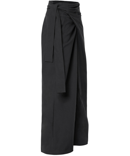 Layered Wrap Trousers (FL-255_Black)（その他パンツ）｜FLAREUP