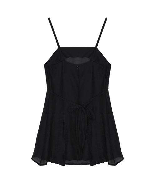 NICK&NICOLE(ニックアンドニコール)の「SHEER LAYERED STRAP DRESS_BLACK(ワンピース・レディース・その他・FREE)」の6枚目の写真