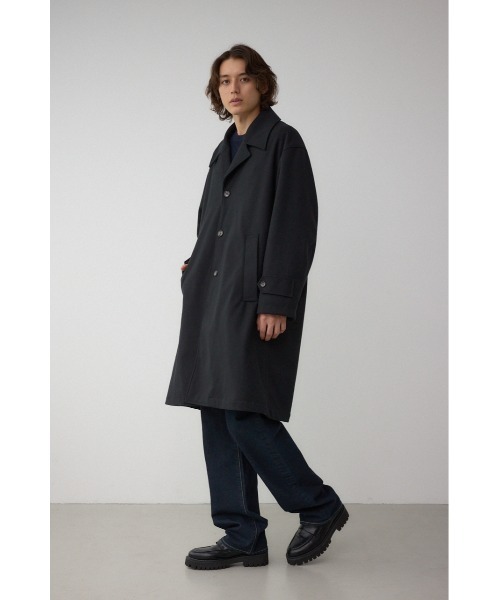 AZUL by moussy（アズールバイマウジー）の「ワイドラペルルーズチェスターコート（チェスターコート・メンズ・グレー/ブラック・MEDIUM/LARGE）」の5枚目の写真