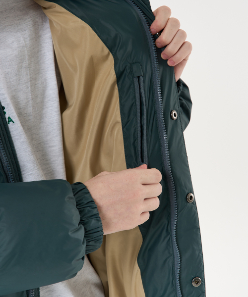 AECA(エイカ)の「AECA CURVED SHORT PUFFER JUMPER-VINTAGE BLUE(ダウンジャケット/コート・メンズ・その他・MEDIUM/LARGE/SMALL)」の5枚目の写真