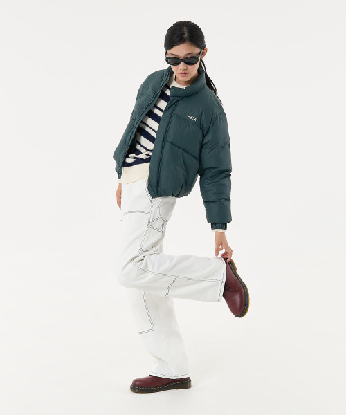 AECA(エイカ)の「AECA CURVED SHORT PUFFER JUMPER-VINTAGE BLUE(ダウンジャケット/コート・メンズ・その他・MEDIUM/LARGE/SMALL)」の6枚目の写真
