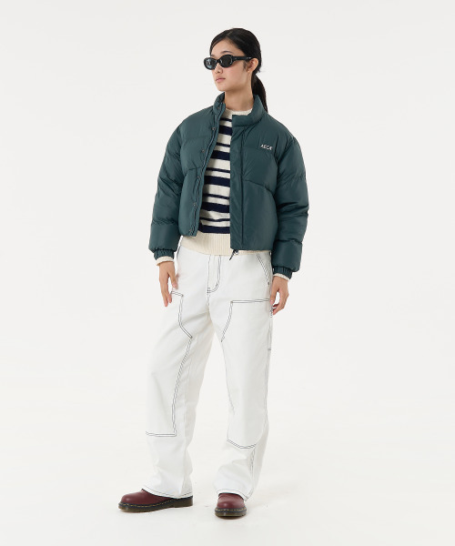 AECA(エイカ)の「AECA CURVED SHORT PUFFER JUMPER-VINTAGE BLUE(ダウンジャケット/コート・メンズ・その他・MEDIUM/LARGE/SMALL)」の8枚目の写真