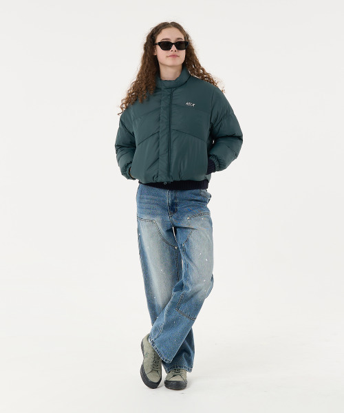 AECA(エイカ)の「AECA CURVED SHORT PUFFER JUMPER-VINTAGE BLUE(ダウンジャケット/コート・メンズ・その他・MEDIUM/LARGE/SMALL)」の13枚目の写真