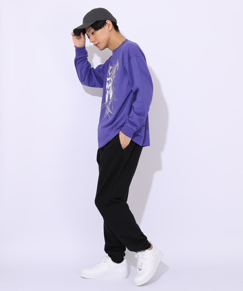 BABYDOLL（ベビードール）の「親子お揃い ジュラシックパーク ロックロンT 1124A（Tシャツ/カットソー・メンズ・ブラック/パープル・ユニセックスM/ユニセックスL/ユニセックスXL）」の10枚目の写真