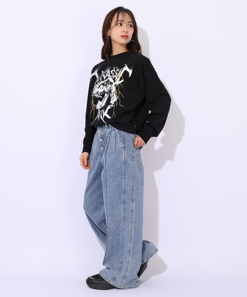 BABYDOLL（ベビードール）の「親子お揃い ジュラシックパーク ロックロンT 1124A（Tシャツ/カットソー・メンズ・ブラック/パープル・ユニセックスM/ユニセックスL/ユニセックスXL）」の17枚目の写真