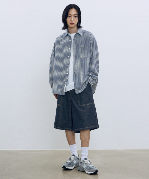 F.ILLUMINATE(フィルミネイト)の「バミューダビッグデニムショーツ - ブラック(その他パンツ・レディース・その他・SMALL/MEDIUM/LARGE)」の5枚目の写真