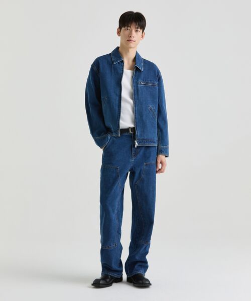 MUSINSA STANDARD（ムシンサスタンダード）の「デニムワークジャケット [ミディアムインディゴ]（デニムジャケット・メンズ・その他・MEDIUM/LARGE/X-LARGE/XX-LARGE）」の10枚目の写真