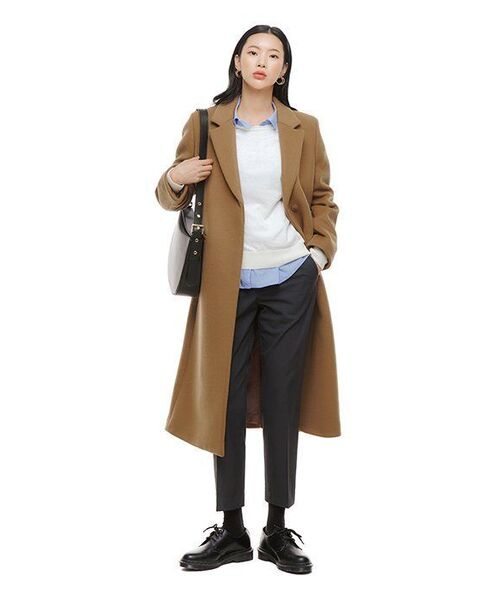 MUSINSA STANDARD WOMAN（ムシンサスタンダードウーマン）の「レディーススリムストレート隠しバンディングスラックス[グレー]（スラックス・レディース・その他・24/25/26/27/28/29/30/31/32/34）」の9枚目の写真