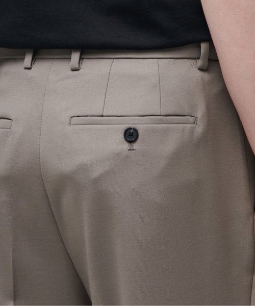 MUSINSA STANDARD（ムシンサスタンダード）の「ウールブレンドワイドヒドゥンバンディングスラックス[ダスティベージュ]（スラックス・メンズ・その他・40/38/42/26/27/28/29/36/34/32/30/31/33）」の13枚目の写真