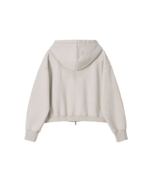 NOHANT（ノアン）の「LONELY/LOVELY CROP HOODIE ZIP-UP OATMEAL（パーカー・レディース・オートミール・SMALL/MEDIUM）」の10枚目の写真