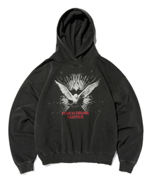 PUNCH DRUNK PARTIES（パンチドランクパーティーズ）の「Dovey Dovey Garment Dyed Hoodie (CHARCOAL)（パーカー）」