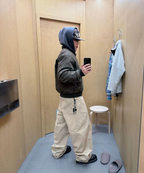 XERO（ゼロ）の「オーバーカーブドパンツ [ベージュ]（その他パンツ・メンズ・その他・LARGE/X-LARGE/MEDIUM）」の3枚目の写真