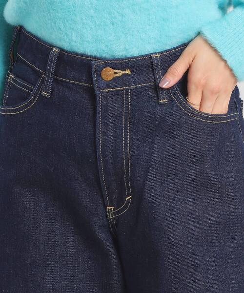 Lee(リー)の「Lee Babe ワイドジーンズ(デニムパンツ・レディース・ネイビー/サックスブルー・40/38)」の14枚目の写真