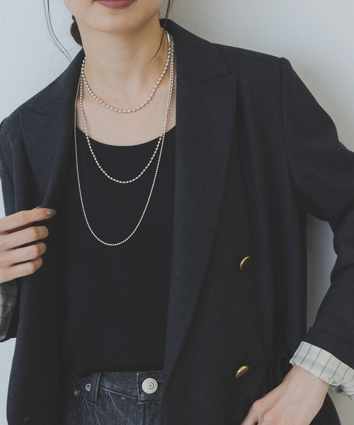 in mood(インムード)の「《追加6》in mood/インムード MULTIBALL CHAIN-necklace(ネックレス・レディース・シルバー・FREE)」の21枚目の写真