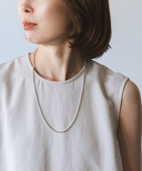 in mood(インムード)の「《追加6》in mood/インムード MULTIBALL CHAIN-necklace(ネックレス・レディース・シルバー・FREE)」の15枚目の写真
