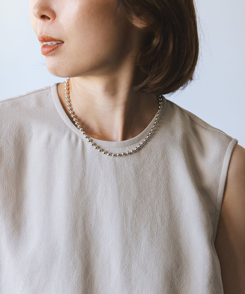 in mood(インムード)の「《追加6》in mood/インムード MULTIBALL CHAIN-necklace(ネックレス・レディース・シルバー・FREE)」の14枚目の写真