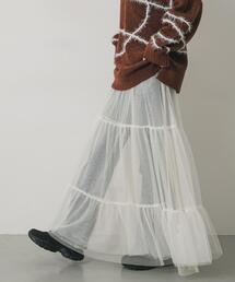 SENSE OF PLACE by URBAN RESEARCH | 『2WAY仕様』レイヤードティアードチュールスカート(スカート)