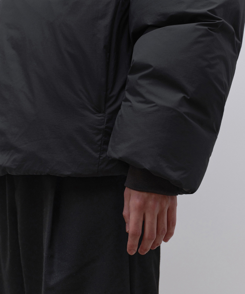 セール】ミニマルダウンショートパディングジャケット[ダークグレー