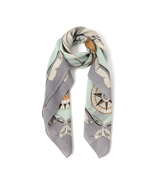 manipuri(マニプリ)の「manipuri / バルーン トリップ ストール(ストール/ショール・レディース・グレー・ONE SIZE)」の3枚目の写真