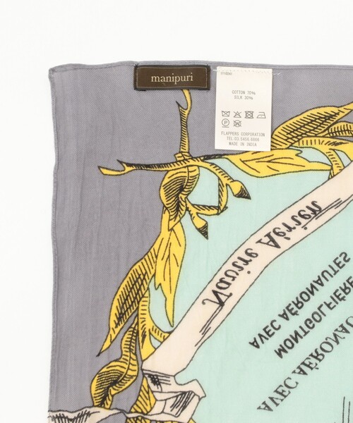 manipuri(マニプリ)の「manipuri / バルーン トリップ ストール(ストール/ショール・レディース・グレー・ONE SIZE)」の5枚目の写真