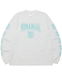 EMBLEM LONG SLEEVE TEE - WHITE MELANGE
