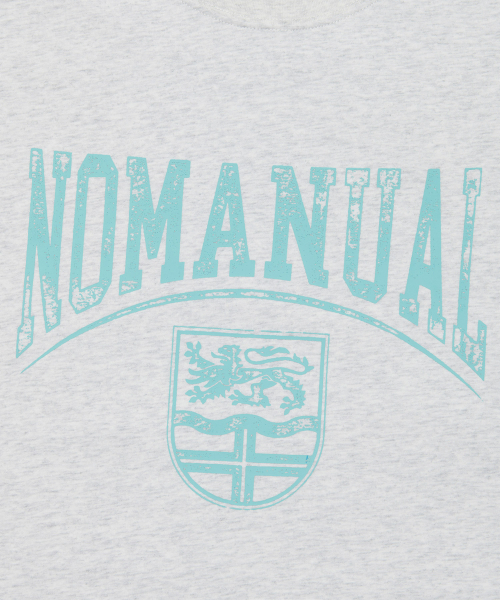 NOMANUAL(NOMANUAL)の「EMBLEM LONG SLEEVE TEE - WHITE MELANGE(Tシャツ/カットソー・レディース・その他・X-LARGE/LARGE/MEDIUM)」の3枚目の写真