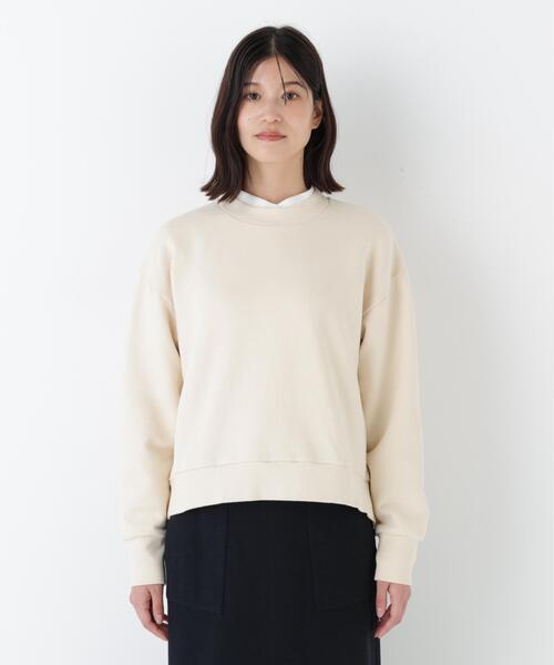 human woman(ヒューマンウーマン)の「◆【カスタム用ワッペン付き】モチーフワッペンカスタマイズ裏起毛スウェット(スウェット・レディース・ブラウン系その他/ライトグリーン/ホワイト系その他・MEDIUM)」の10枚目の写真