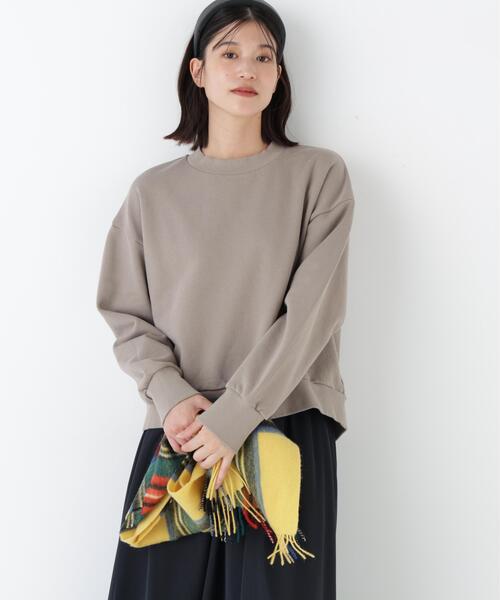 human woman(ヒューマンウーマン)の「◆【カスタム用ワッペン付き】モチーフワッペンカスタマイズ裏起毛スウェット(スウェット・レディース・ブラウン系その他/ライトグリーン/ホワイト系その他・MEDIUM)」の20枚目の写真