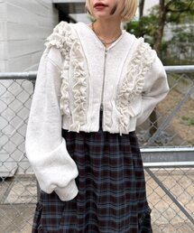 WZIPフリル起毛スウェット