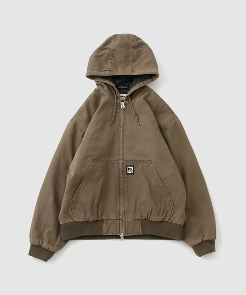 OBEY（オベイ）の「OBEY / オベイ RANDY ZIP UP HOOD（ブルゾン・メンズ・ブラック/ブラウン・LARGE）」の7枚目の写真