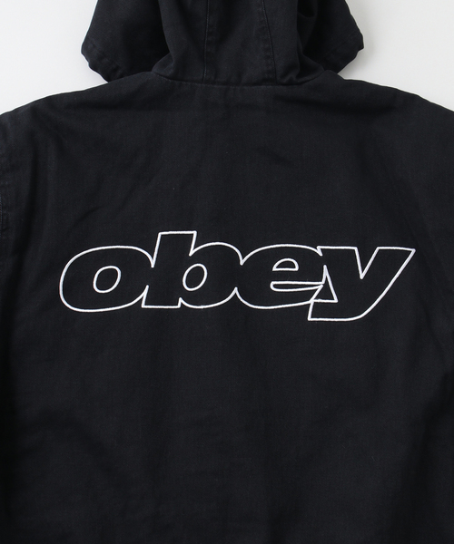 OBEY（オベイ）の「OBEY / オベイ RANDY ZIP UP HOOD（ブルゾン・メンズ・ブラック/ブラウン・LARGE）」の12枚目の写真