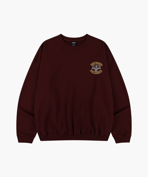 HDEX（エイチデックス）の「ダブルバイセプススウェットシャツ (レッドブリック)（スウェット・メンズ・レッド・XX-LARGE/X-LARGE/LARGE/MEDIUM）」の2枚目の写真