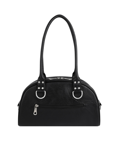 IUGAMAKARAS（イウガマカラス）の「Studded Leather Bowling Bag (Black)（ショルダーバッグ・レディース・その他・FREE）」の2枚目の写真