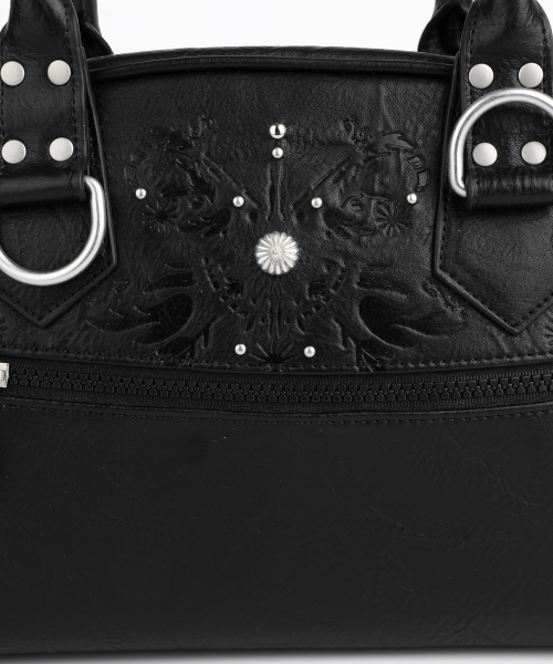 IUGAMAKARAS（イウガマカラス）の「Studded Leather Bowling Bag (Black)（ショルダーバッグ・レディース・その他・FREE）」の13枚目の写真