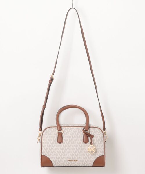 MICHAEL KORS(マイケルコース)の「THOMPSON サッチェル ミディアム - MKシグネチャー(ハンドバッグ・レディース・ホワイト系・FREE)」の1枚目の写真