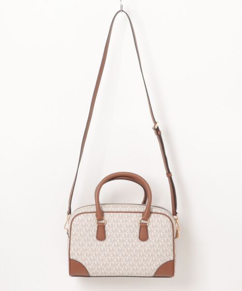 MICHAEL KORS(マイケルコース)の「THOMPSON サッチェル ミディアム - MKシグネチャー(ハンドバッグ・レディース・ホワイト系・FREE)」の2枚目の写真