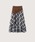LA POMME jours�i���|�~�E�W���[���j�́uAsymmetry Plaid Stitching Skirt�i�X�J�[�g�j�v�b�`�F�b�N