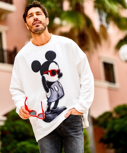 maxsix（マックスシックス）の「maxsix(マックスシックス）SUNGLASS MICKEY 3D SWEAT（スウェット・メンズ・ブラック/ホワイト・L/M/S/XL）」の3枚目の写真