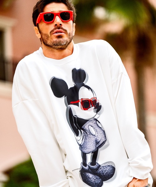 maxsix（マックスシックス）の「maxsix(マックスシックス）SUNGLASS MICKEY 3D SWEAT（スウェット・メンズ・ブラック/ホワイト・L/M/S/XL）」の4枚目の写真