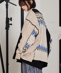 【UNISEX】CRAFT KNIT CARDIGAN/クラフトニットカーディガン