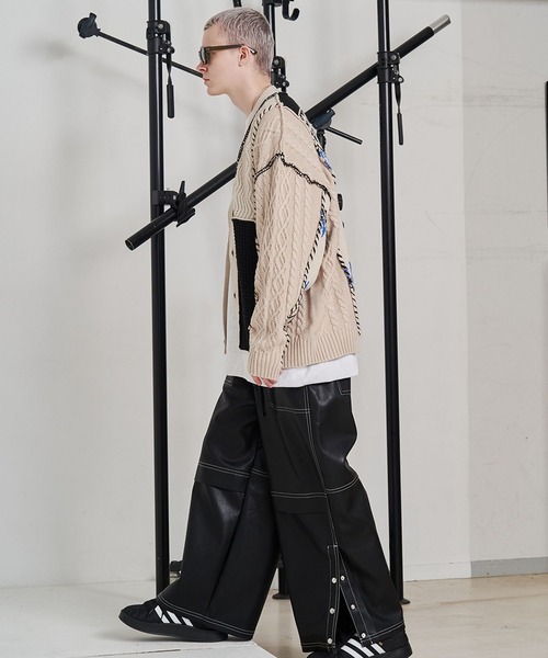 セール】【UNISEX】CRAFT KNIT CARDIGAN/クラフトニットカーディガン